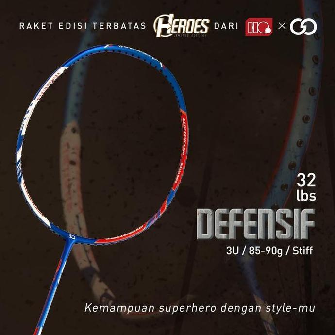 ASLI Limited The Heroes Hi-Qua Vibranium Shield Raket Bulutangkis READY STOCK