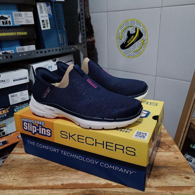 Skechers Slip On Go Walk 6 - Fabulous View Navy Women's