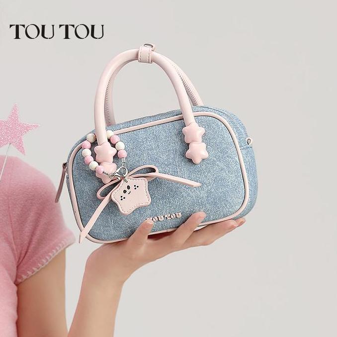 [Exclusive Kielgallagher] Tas Wanita Lucu Tas Selempang Bahu Tou2 Jeans 90309