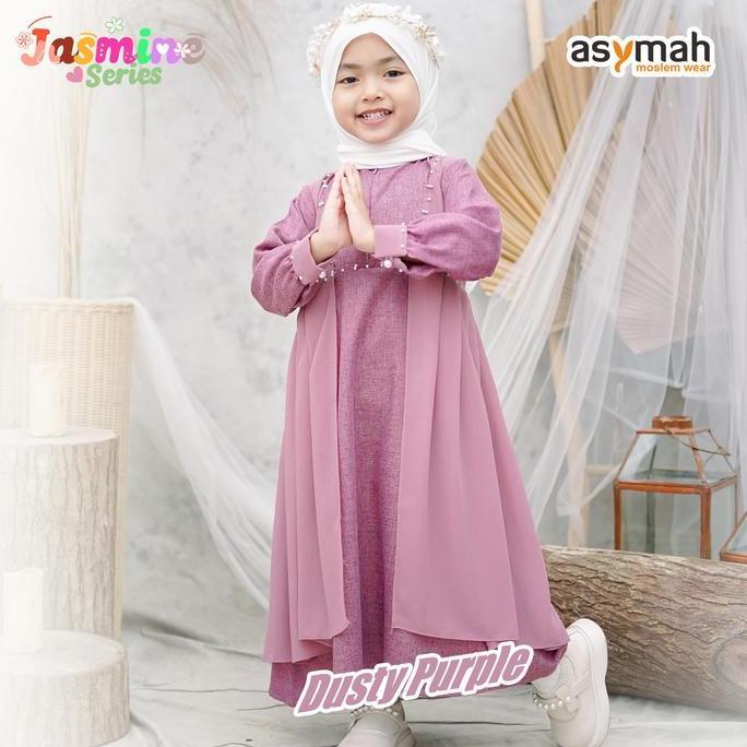 [LIMITED EDITION] GAMIS ANAK KATUN JASMINE SERIES WARNA DUSTY PURPLE BY ASYMAH