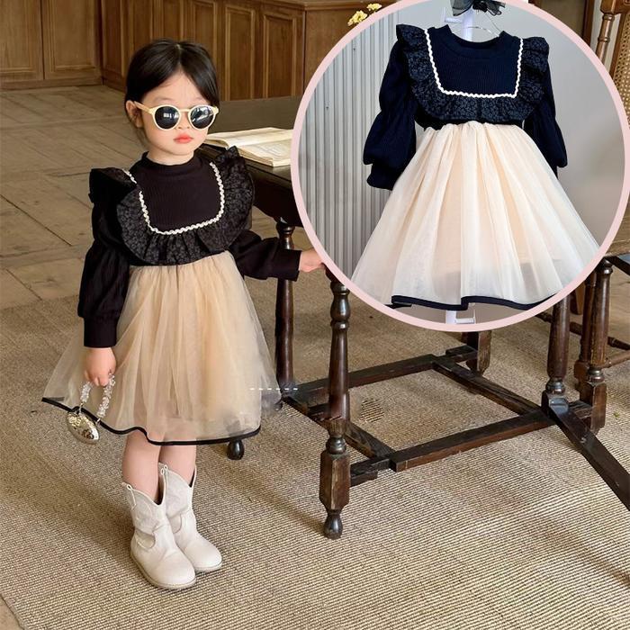 Kiyomi-- Pakaian Anak Super Peri Gaun Gadis Gaun Musim Gugur   Gaun Putri Gaya Putri Lucu Korea Dari