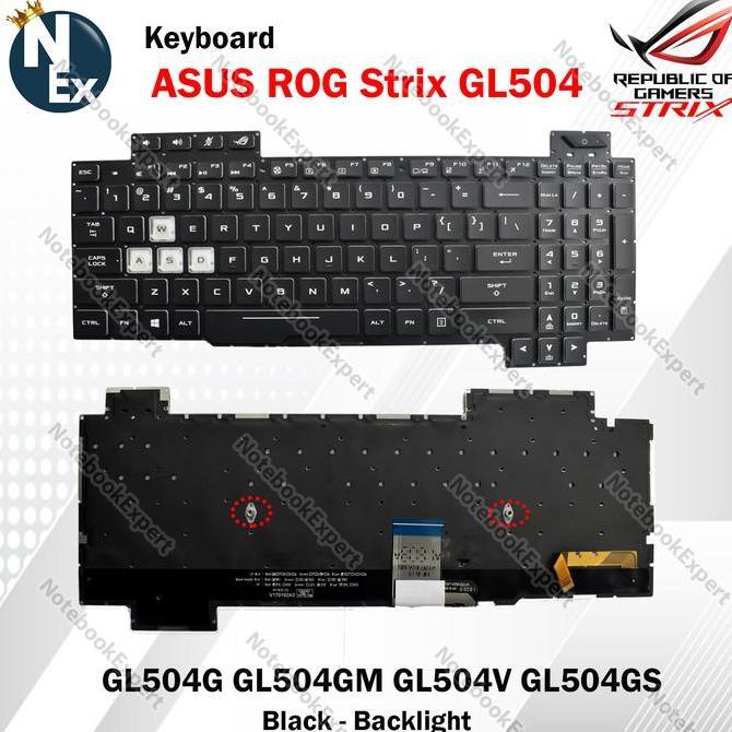 Keyboard ROG Strix GL504 GL504G GL504GM GL504V GL504GS GL504GV BLACK