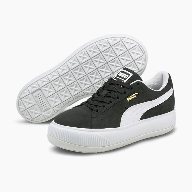 Sepatu Casual PUMA Suede Mayu Black-White 380686 02