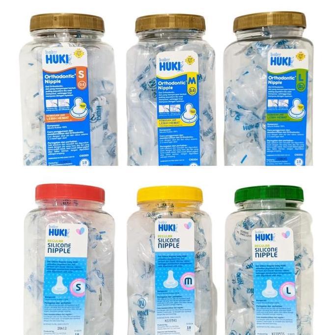 Barufasayah - 1 Toples Huki Nipple Dot Silicone Reguler Dan Ortodentic Bayi ( 1 Toples Isi 18Pcs )