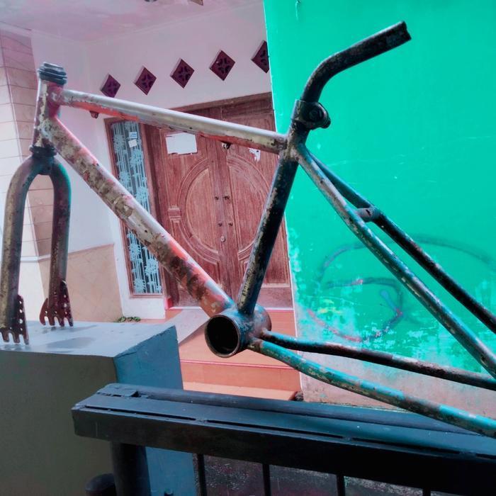 Frame Bmx Biru Metalic Ukuran 20' Bernomor Seri Original Dan Terpercaya