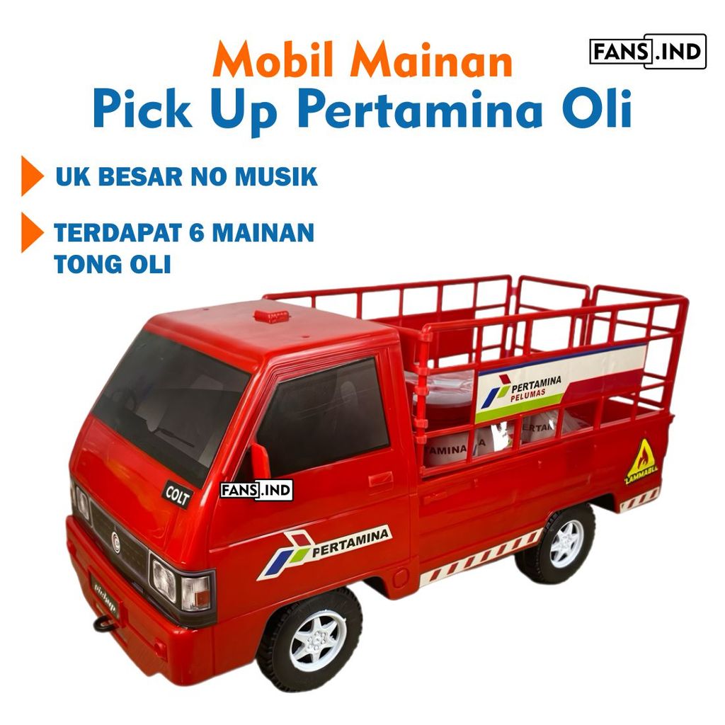 Mainan MOBIL PICKUP L300 Oli Pertamina / Mainan Mobil Mobilan PICK UP / Mainan Anak Laki-Laki