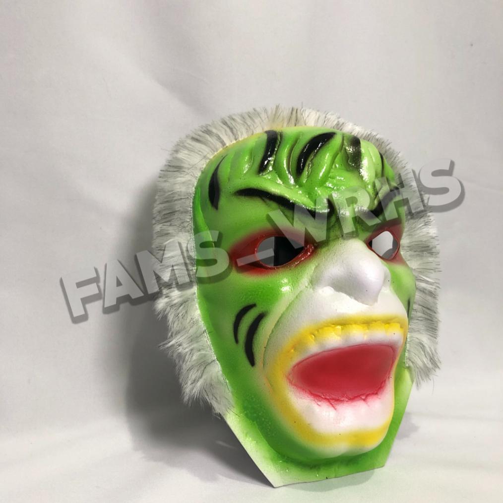 Topeng Hanoman Hijau Spons Topeng Hulk Topeng Anoman Topeng Anak Produk Baru