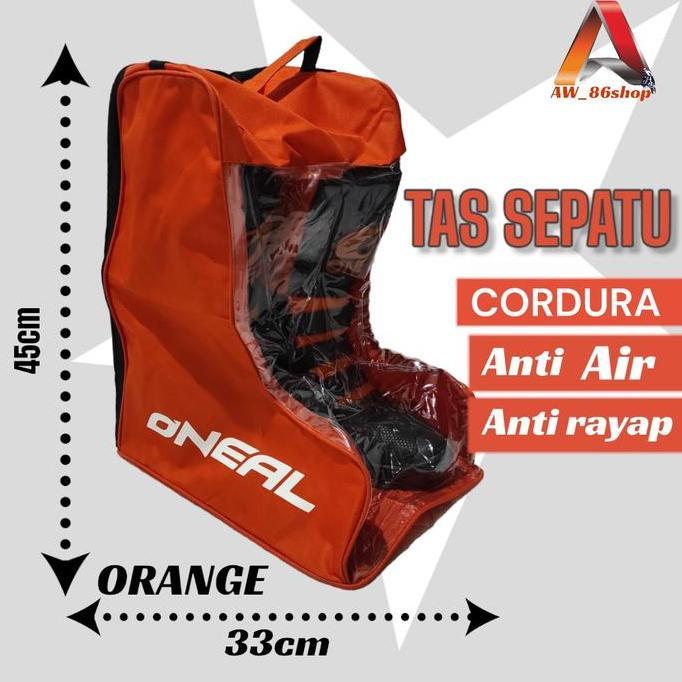 TAS SEPATU TRAIL BAG SHOES MOTORCROSS ADVENTURE Anti Air Olahraga