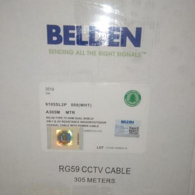 KABEL CCTV + POWER RG59 BELDEN / BELDEN RG59 CCTV + POWER