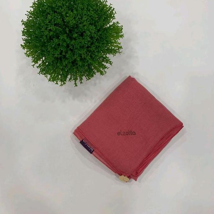 Elzatta Hijab X Adelia Pasha Keisha Paris Seri 2 Segiempat Polos Terbaru Cantik Nyaman Lembut Kerudu