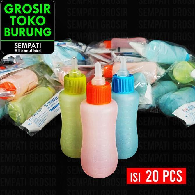 SEMPATI GROSIR Fullset Botol Dot Kucing 100ml Plus Refill Dot Multifungsi Isi 20 Set Size Kecil Spui