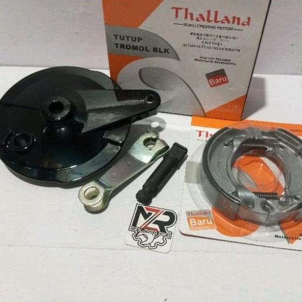 NEW PANEL TROMOL BELAKANG KECIL HITAM//TUTUP REM SET KAMPAS+AS PAHA REM YAMAHA F1ZR F1 FORCE 1 VEGA 