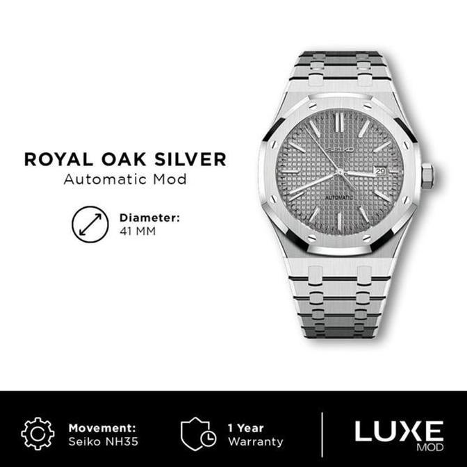 Seiko Oak Silver Dial NH35