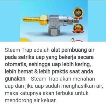 Setrika Uap Presto 12 Liter + Steam Trap / Setrika Uap Boiler Loundry/Setrika Uap Boiler / Setrika U
