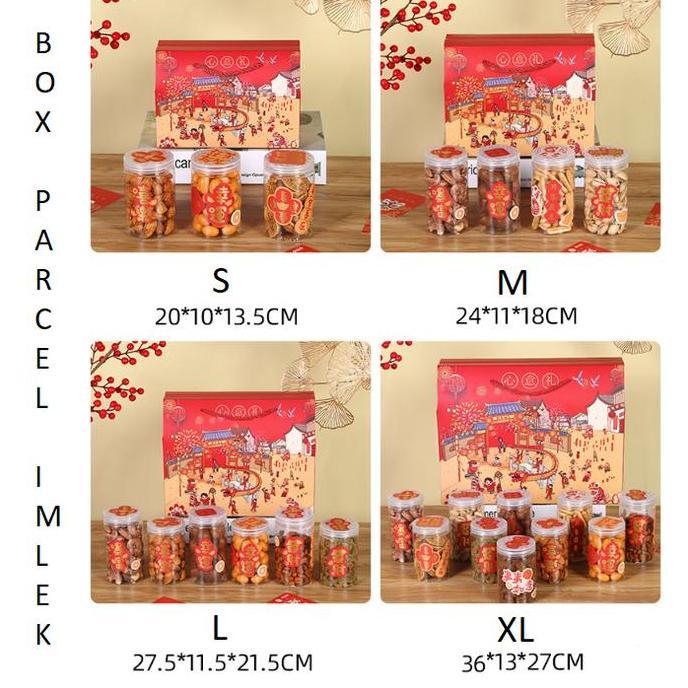 Box hampers imlek kue kering kardus bingkisan parcel sincia CNY