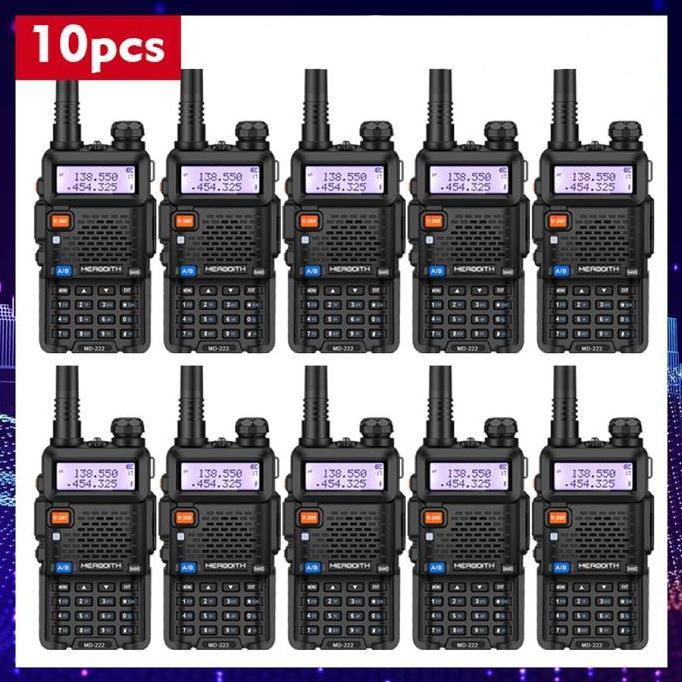 Bidahngabidah - Ht 1Pcs Uv5R Merodith Walkie Talkie Dual Band 128Ch Uhf+Vhf Handy Talkie Luar Ruanga