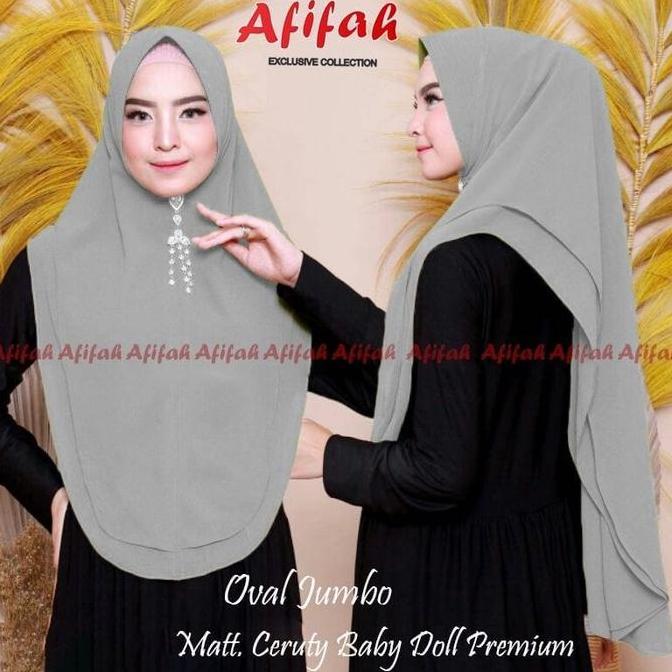 KHIMAR SYAR'I CERUTY JUMBO PREMIUM/HIJAB SYAR'I CERUTY2LAYER BABY DOLL