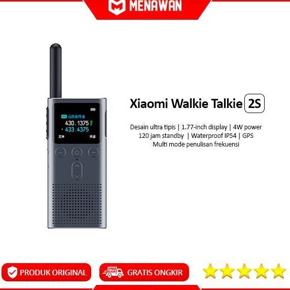 Bidahngabidah - Xiaomi Mijia Smart Walkie Talkie 1S/2S Ht Radio Intercom Original
