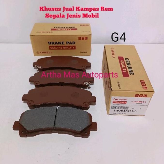 BEBAS ONGKIR - KAMPAS REM DEPAN ISUZU MUX BRAKE PAD ISUZU MUX CAKRAM