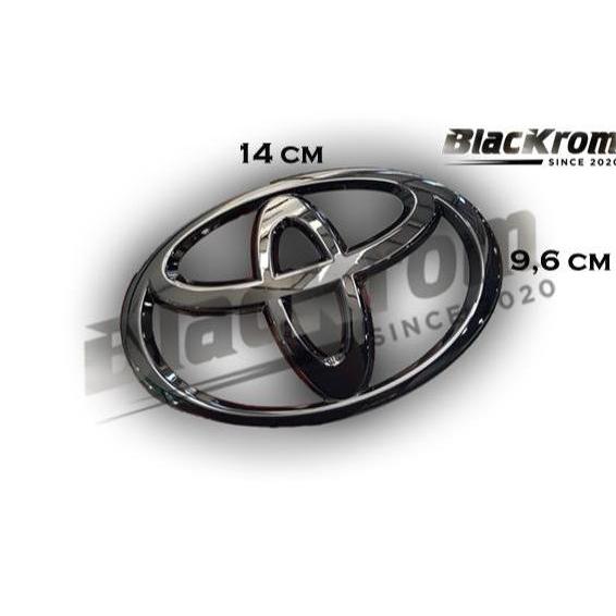 Logo Emblem Black Chrome Belakang Toyota Yaris 2012 - 2013 ASLI