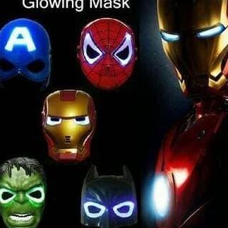 ASLI paket topeng captain rica spiderman dan ironman READY STOCK