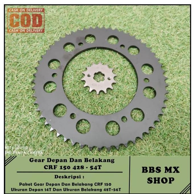 Gear Depan dan Belakang CRF 150 14T-54T