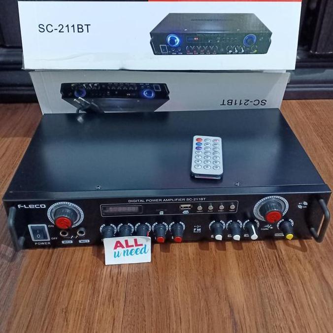 Promo Amplifier Fleco SC-211BT - Power Ampli SC 211BT Amplifier Murah Diskon