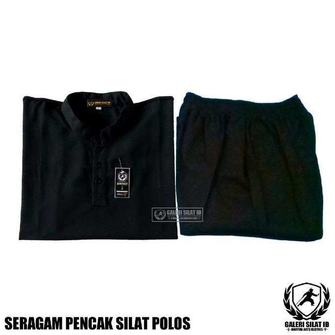 Super Murah, Baju Pencak Silat Kancing 3 Polos Tanpa Logo / Bet Beladiri - Sakral Siswa Polosan - Se
