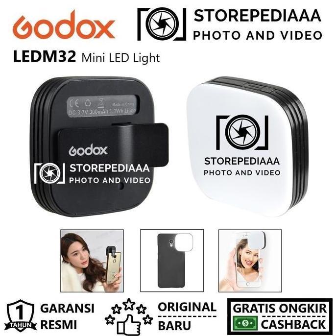 Godox LEDM32 Mini LED Light for Smartphone LEDM 32 LED M32 LED 32