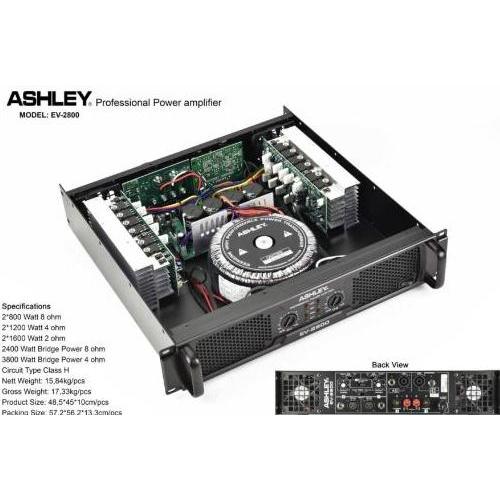 Promo POWER AMPLIFIER ASHLEY EV 2800 / EV2800 ORIGINAL CLASS H Diskon