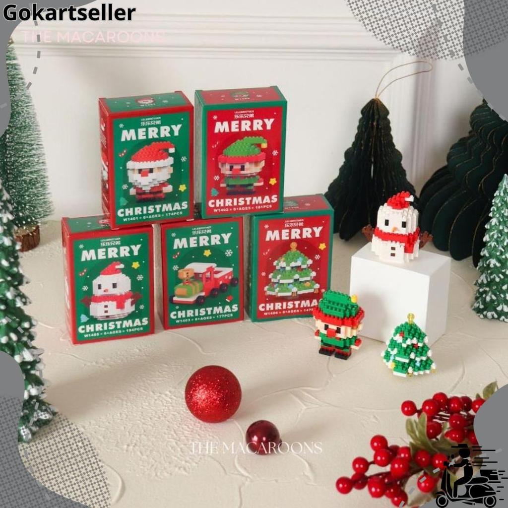 Mini Hampers Natal isi Bricks, Cookies, Permen - Kado Natal Anak - Souvenir Sekolah Minggu Best Sell