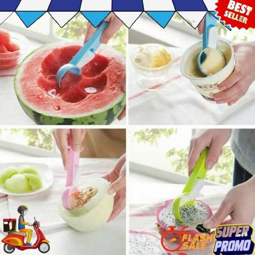 Sendok Scoop Ice Cream Buah Plastik Murah