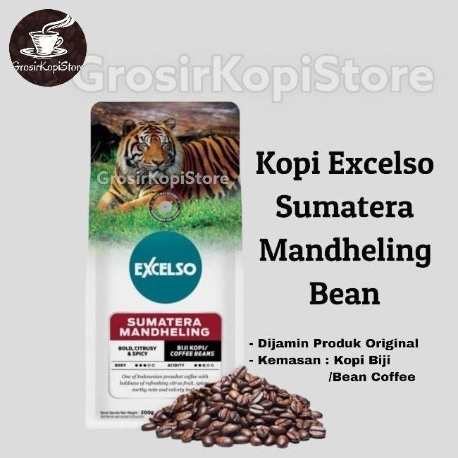Ready Kopi Biji Excelso Sumatera mandeling 200g- Coffee Bean Excelso