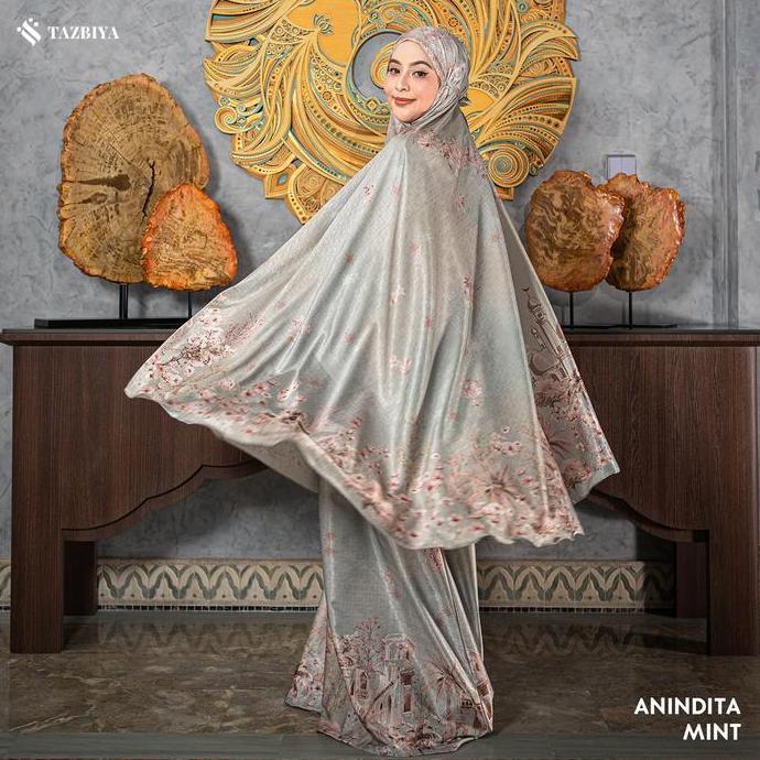 [NEW] TAZBIYA - ANINDITA SERIES | MUKENA PREMIUM DEWASA 2IN SET SAJADAH | MUKENA SAJADAH SESERAHAN M