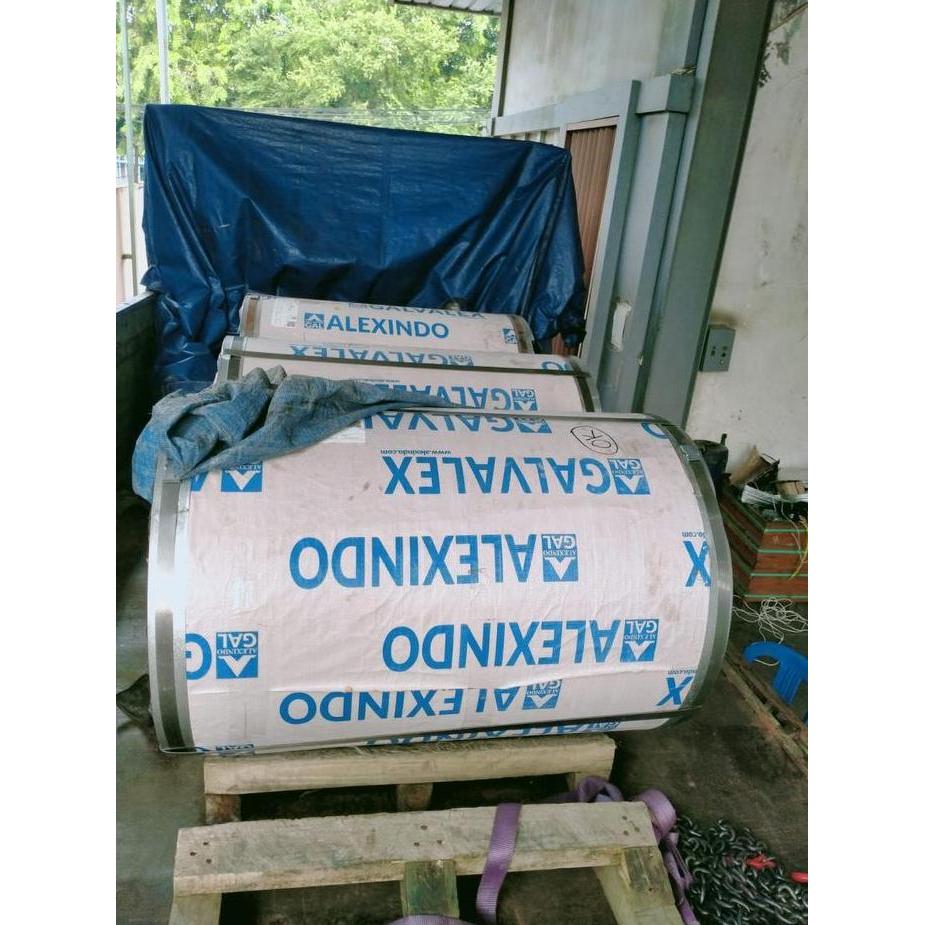 Seng talang Galvalum 0.40 mm L 120 cm SUPRADEK Plat Zincalum bjls SNI