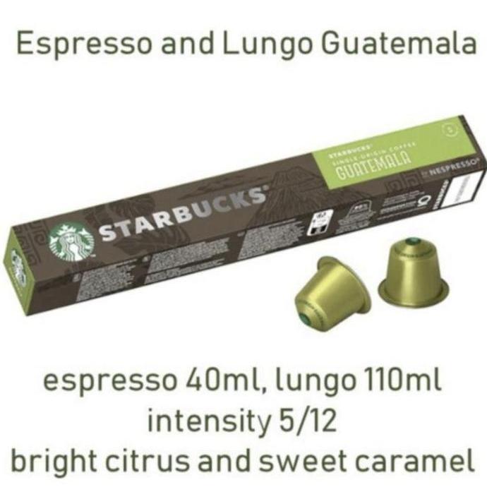 Ready Starbucks NESPRESSO Guatemala Coffee Capsule - ORIGINAL