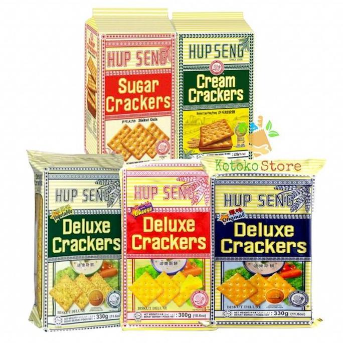 Hup Seng Cream Crackers / Hup Seng Biskuit Asin Cap Ping Pong murah
