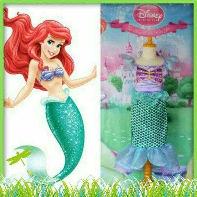ASLI Kostum ariel mermaid sz XL XXL READY STOCK