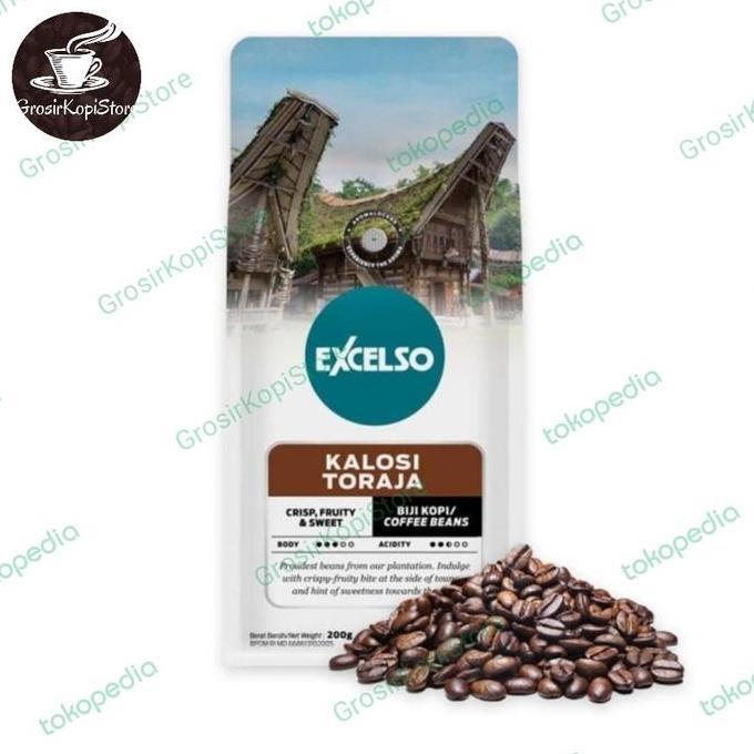 Ready Kopi Biji Excelso kalosi toraja 200g- Coffee Bean Excelso