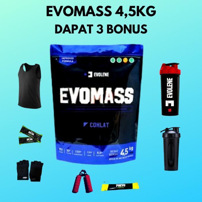 Evo Mass 4.5 kg 4.500g 10 lb lbs BPOM HALAL MUI EVOMASS EVOLENE