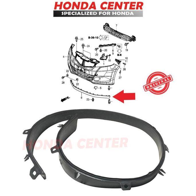 Spoiler Lip Bemper Depan Honda Jazz Ge8 2008 2009 2010 2011 2012 2013 2014 Original