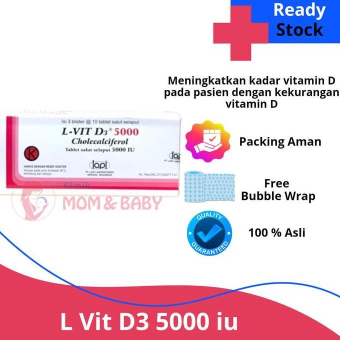 NEW L-VIT D3 5000 IU KLINIK MOM AND BABY BEST