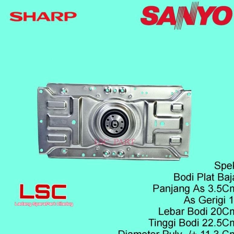 Gearbox Mesin Cuci Sanyo ASW 85SB 1 tabung Top loading Girboc Gear Box Sanyo Aqua Electrolux EWT 704