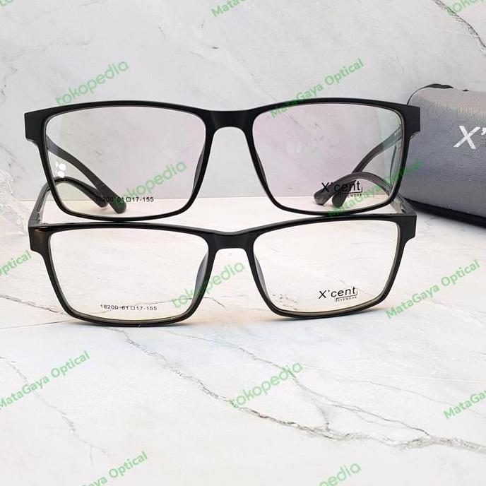 Kacamata Pria XCent 18200 NEW Size 61mm Super Lebar Jarang Ada