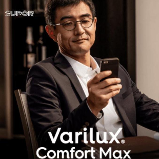 Lensa Progresif Essilor Varilux Comfort Max BCT ROCK anti radiasi