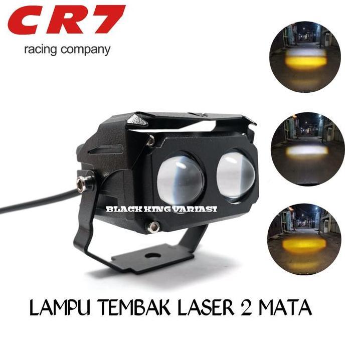 Lampu Tembak Laser Gun 2 Mata Cr 7 Lampu Laser D2 D3 Semua Motor Lampu Sql Lampu 2 Mata Cr7 Motorcyc