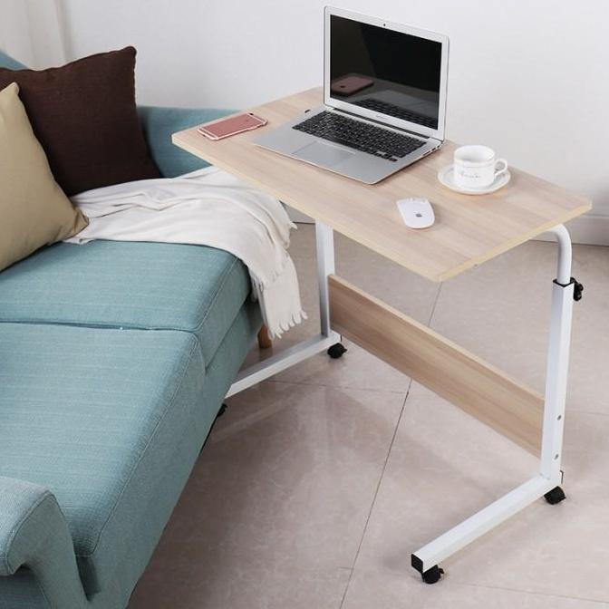 YGM Meja Sofa Table Side Lesehan Laptop Rak Kerja Makan Kasur BedSide Table Meja Samping Sofa Scott 