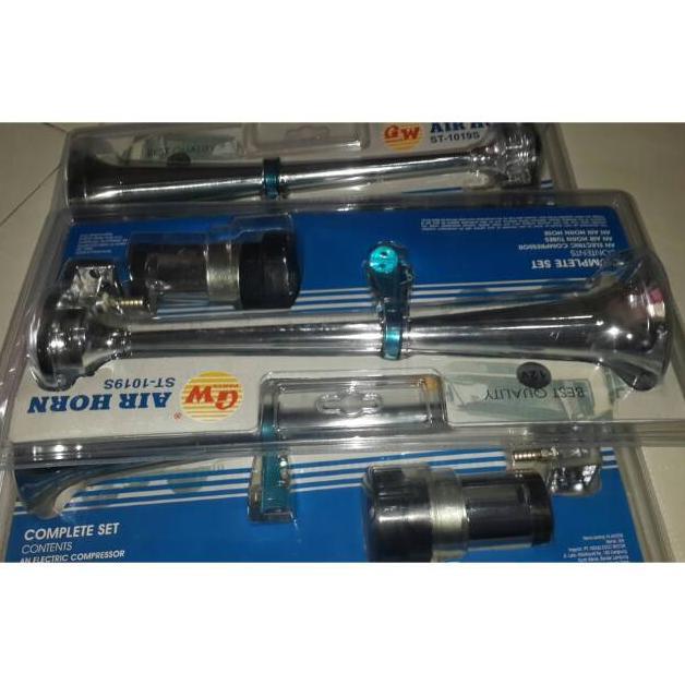 Klakson Angin Elektrik 12 volt  24 Volt Dinamo 1 corong 38cm Tanpa Tabung Motor Mobil