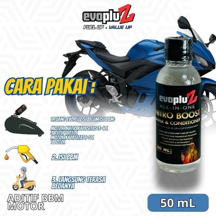 Paket 20 Pcs Evopluz Nitro Boost Motor | Khusus Mitra/Reseller | Siap Cuan | Penghemat BBM 3050% | S