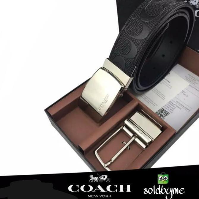 Ikat pinggang Pria COACH Fullset Reversible Orinal